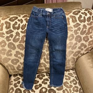 Abercrombie Kids embellished jeans, girls size 7/8 slim